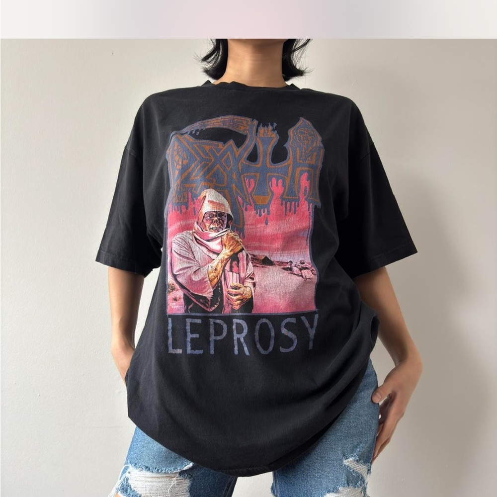 Black Graphic Tee/Metal Band